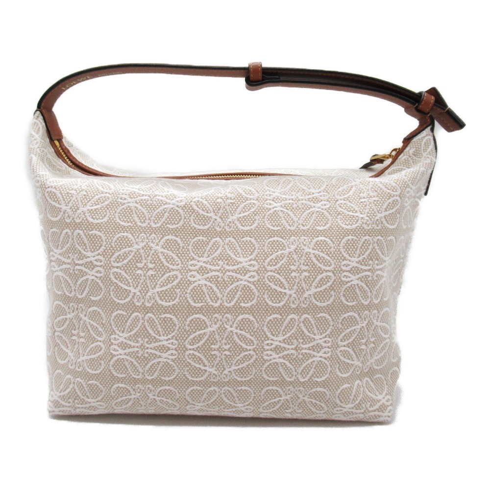 Loewe Cubby Handbag Leather Brown Beige